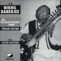 Cover of RAGA-207, Nikhil Banerjee — Berkeley, 1982 · Part 1